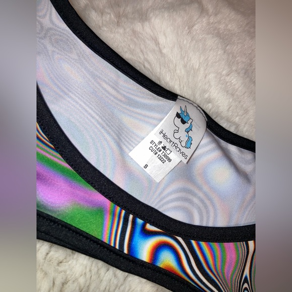 SOLD on Depop - NWOT iHeartRaves Nostalgia Ultra Crop Top - Picture 2 of 6